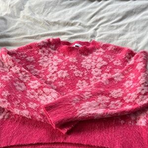 Zara Floral Pink Sweater